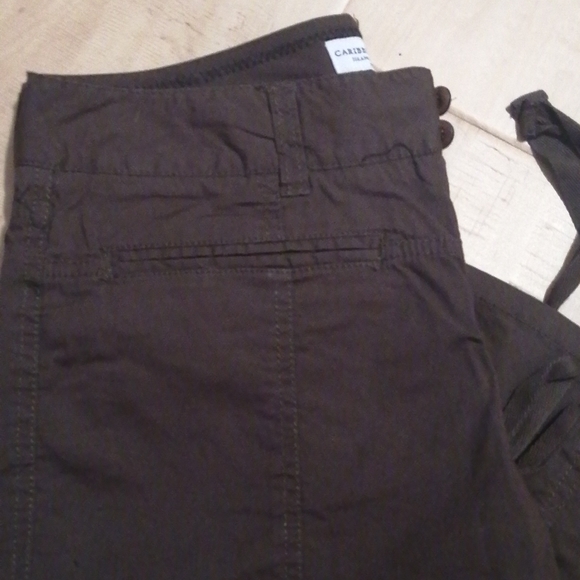 NWOT,Caribbean Joe ,dark brown ,ladies capris, size 4 petite - Picture 2 of 10